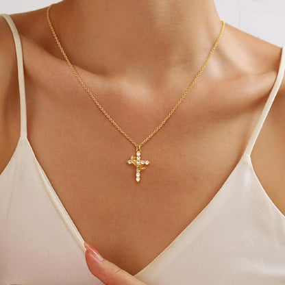 Cross and Crown Necklace - A Daily Reminder of Faith and Victory