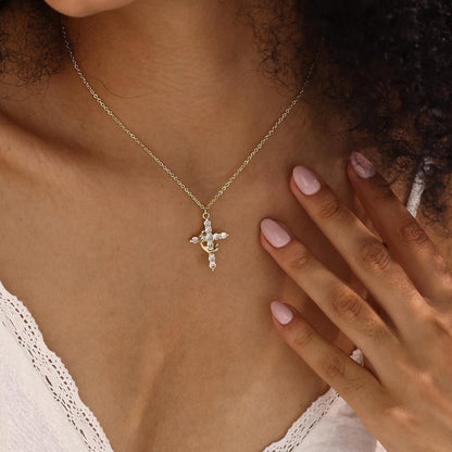 Cross and Crown Necklace - A Daily Reminder of Faith and Victory