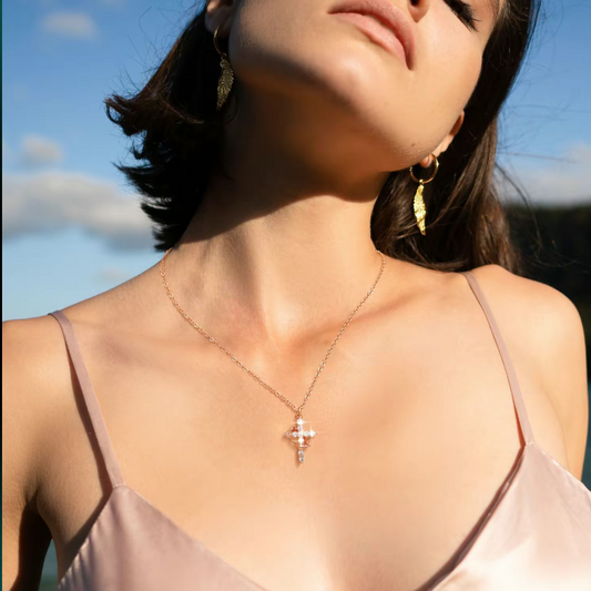 Cross and Crown Necklace - A Daily Reminder of Faith and Victory